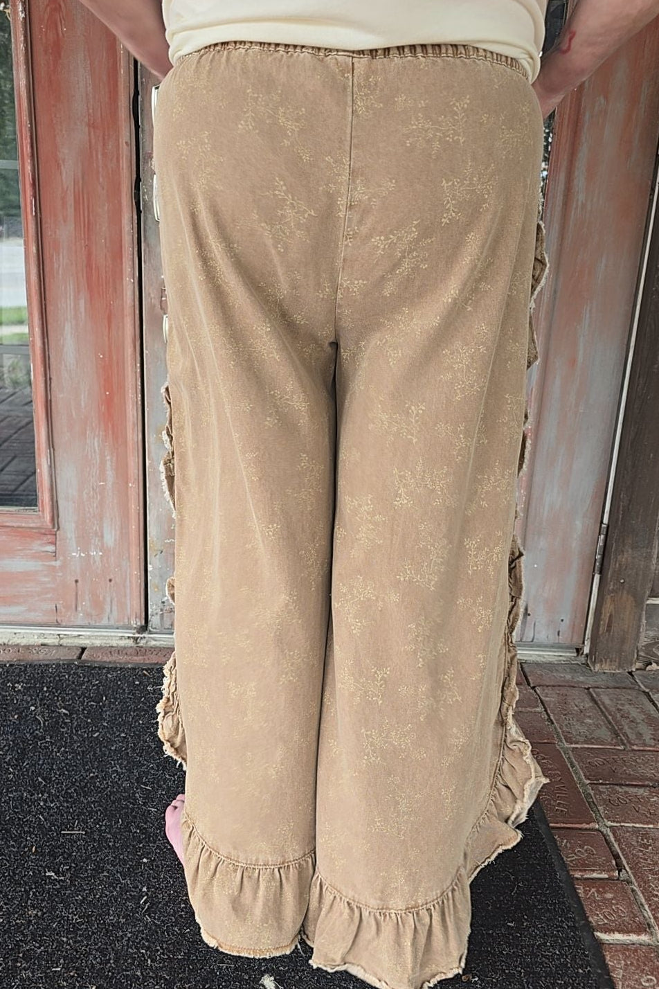 Sonoran Sand Ruffle Pants