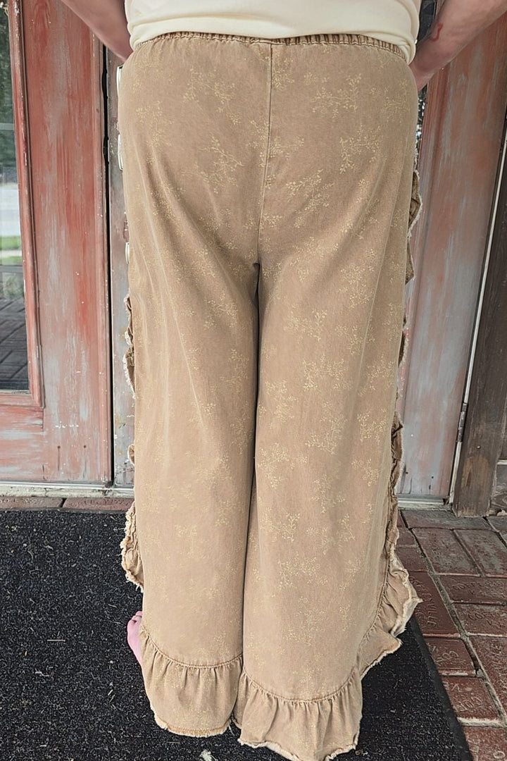 Sonoran Sand Ruffle Pants