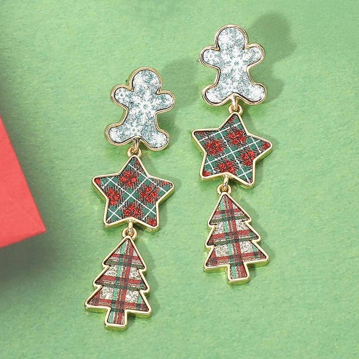 Yuletide Trio Tiered Earrings