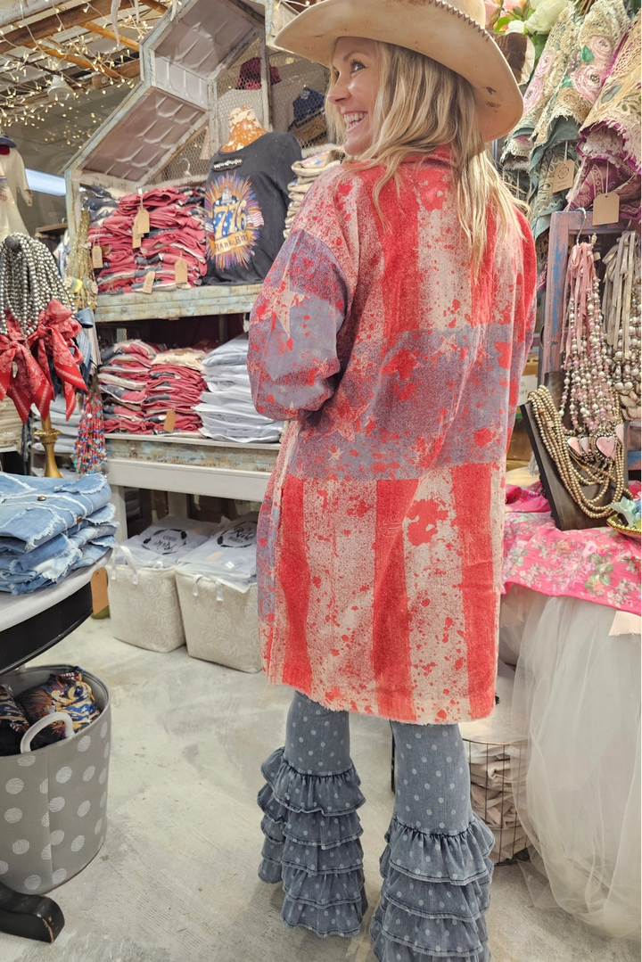 Firecracker Flare Shirt Dress