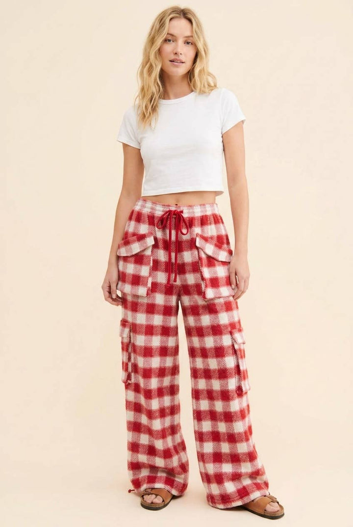 Peppermint Plaid Winter Pants
