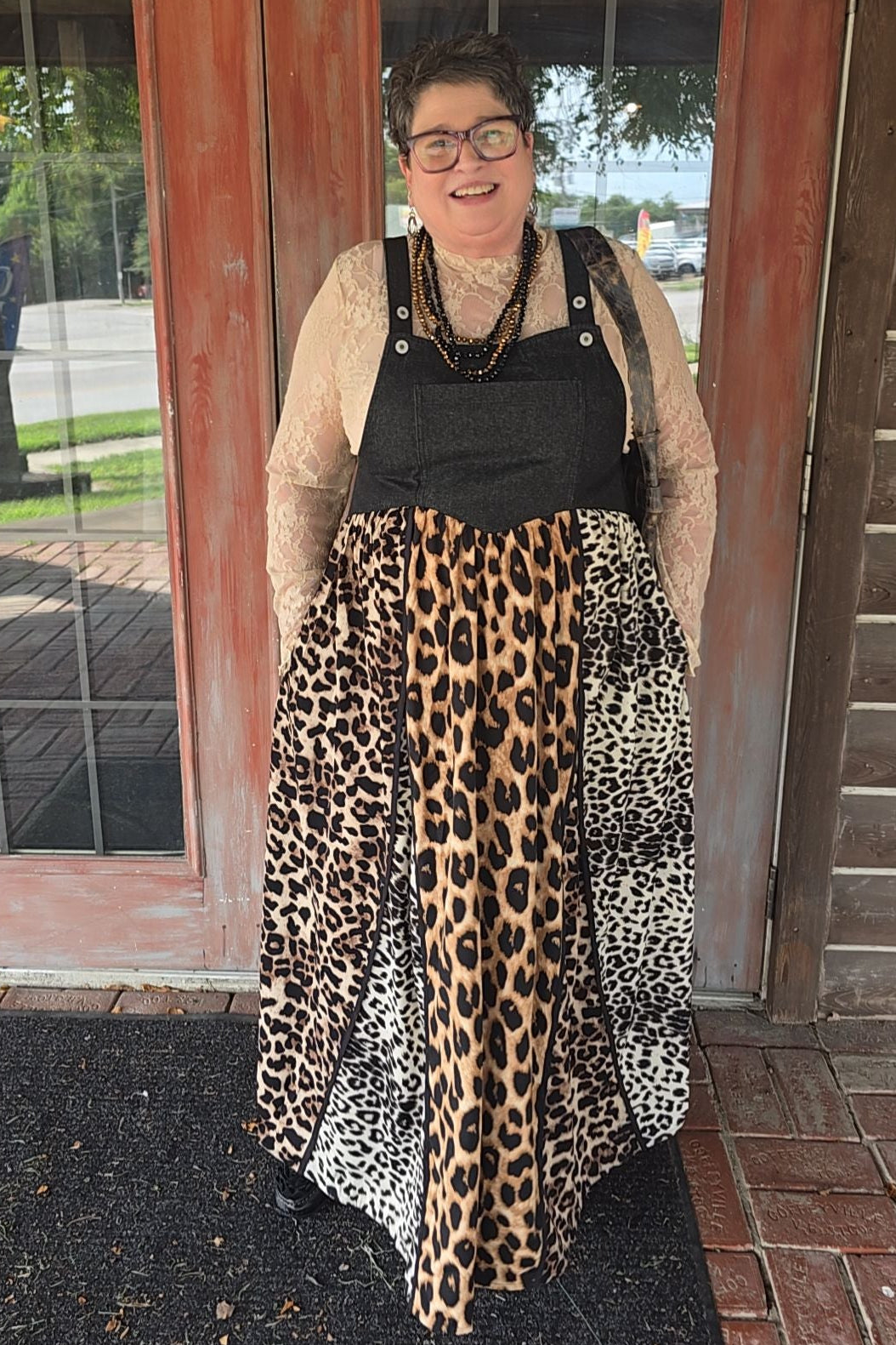 Spotted & Spoiled Overall Maxi Dress