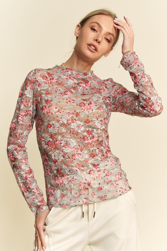 Floral Mesh Layering Top – Farm Girls Fancy Frills