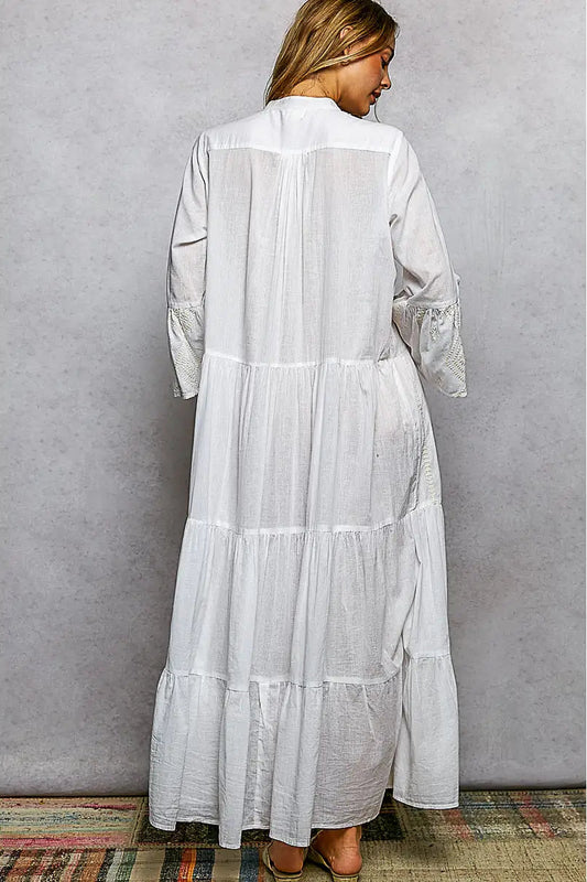 Gilded Shoreline Maxi Dress