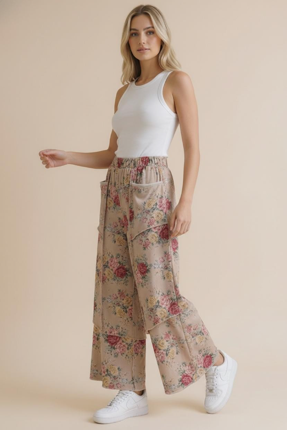 Cozy Petal Beige Pants