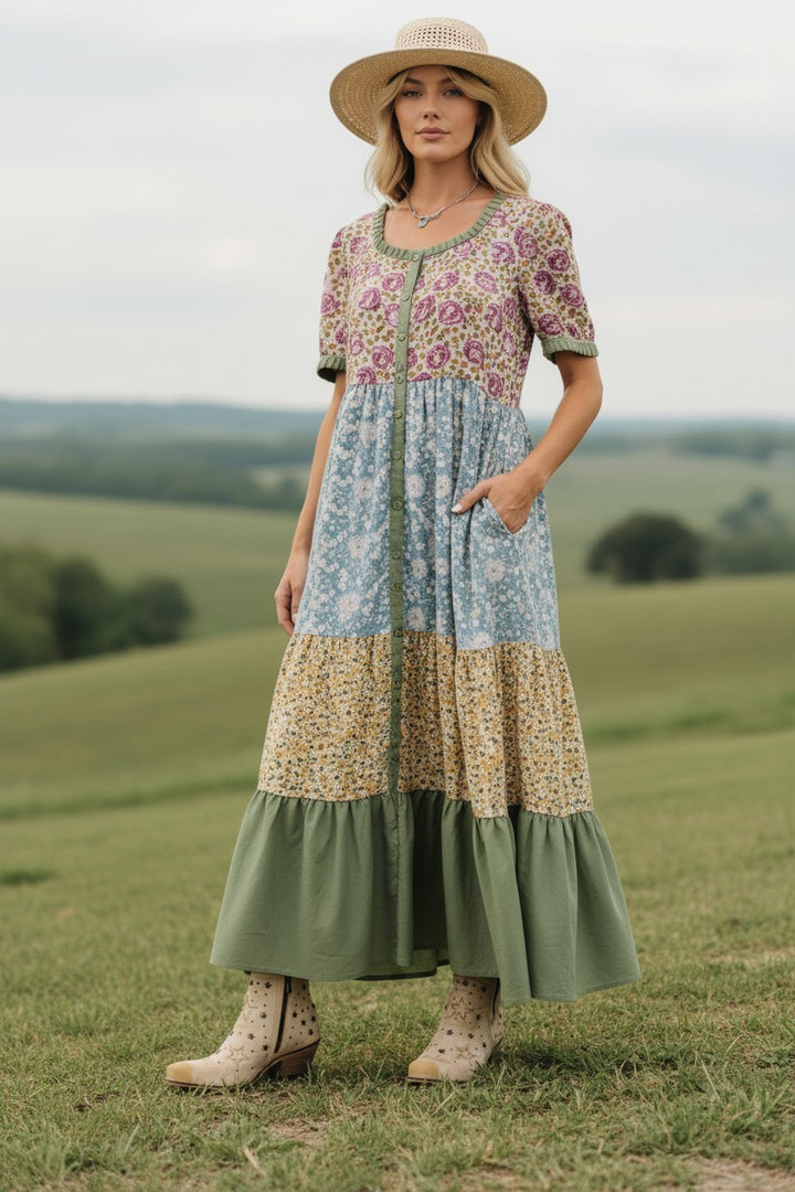 Sweetheart Floral Maxi Dress