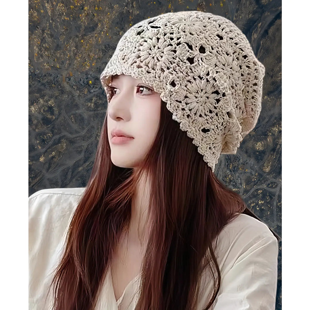 Heirloom Beige Crochet Hat