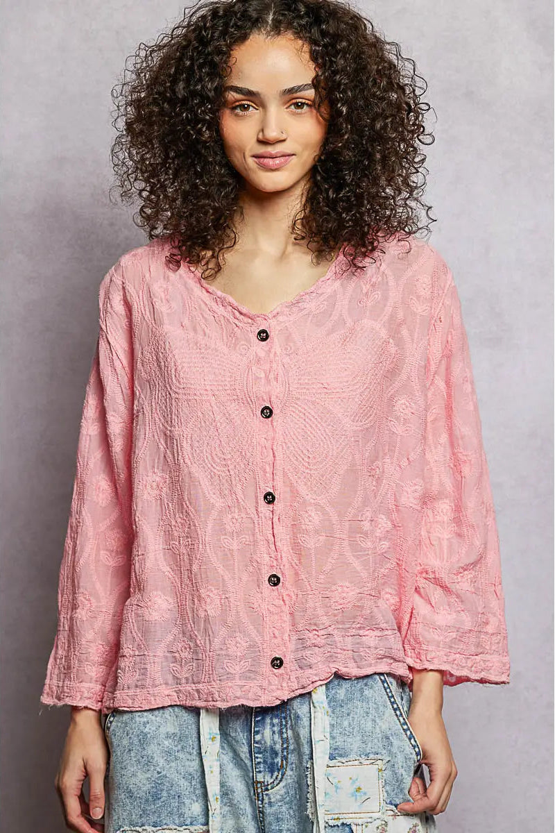 Heirloom Petal Pink Blouse