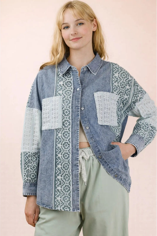 High Plains Denim Top