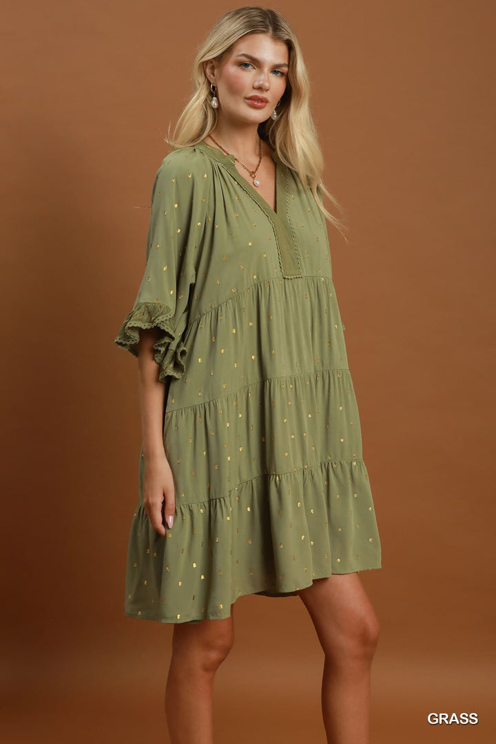 Gilded Sage Dress