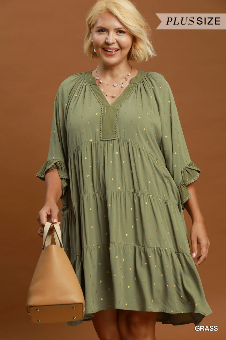 Gilded Sage Dress