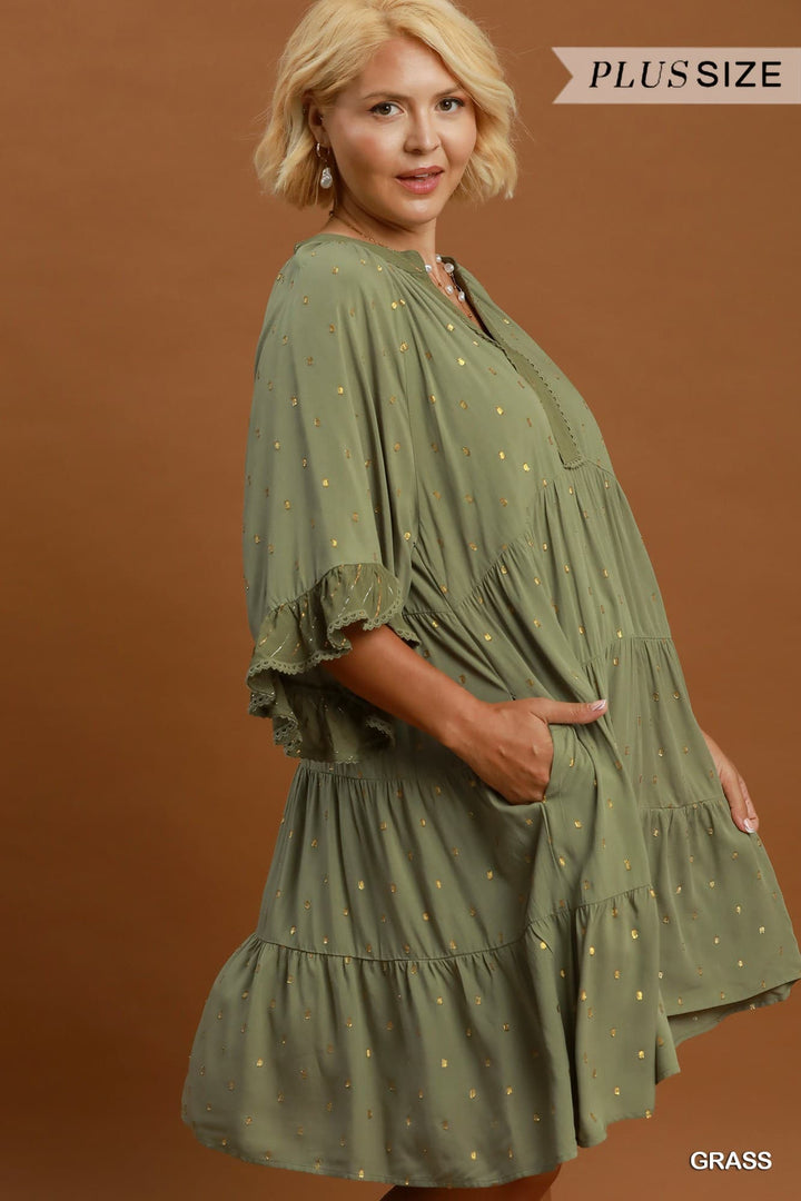 Gilded Sage Dress