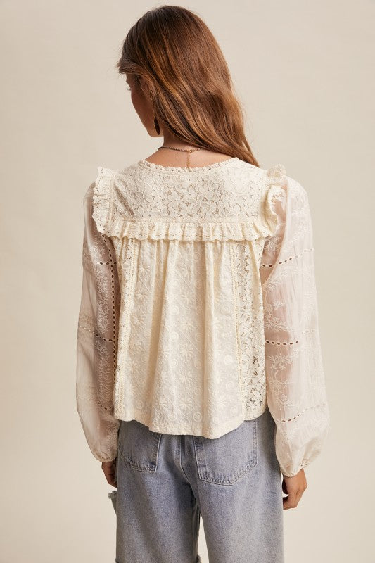 Ivory Grace Lace Top