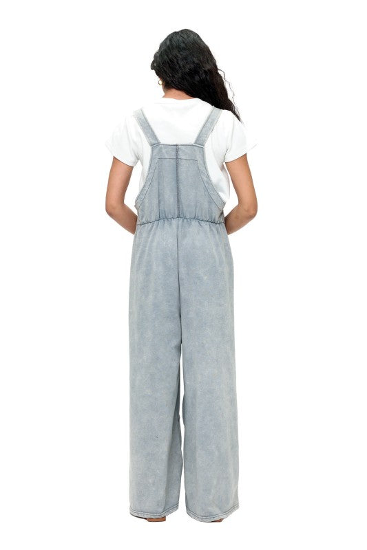 Cloud Nine Waffle Knit Overalls