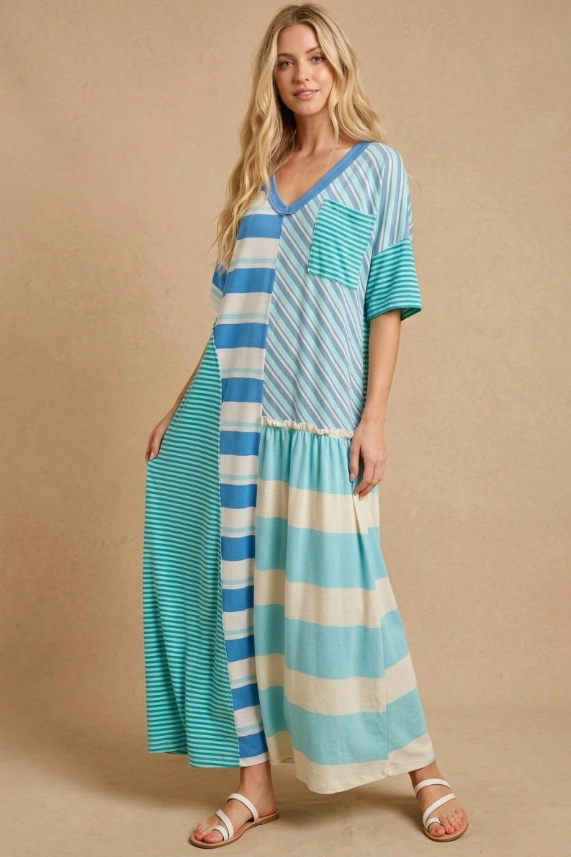 Indigo Breeze Maxi Dress