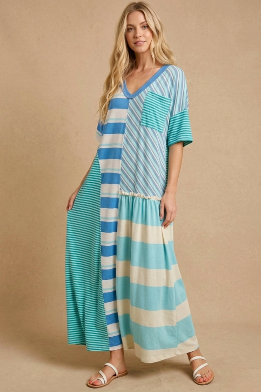 Indigo Breeze Maxi Dress