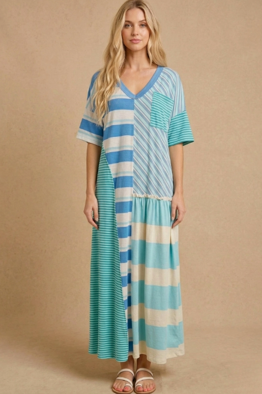 Indigo Breeze Maxi Dress