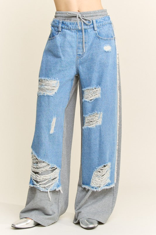 Ripped And Relaxed Jogger Jeans