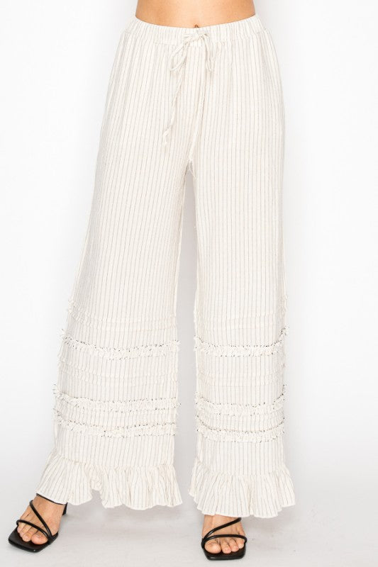 Keepsake Stripe Ruffle Pants
