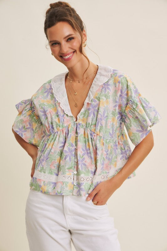 Meadow Walk Floral Top