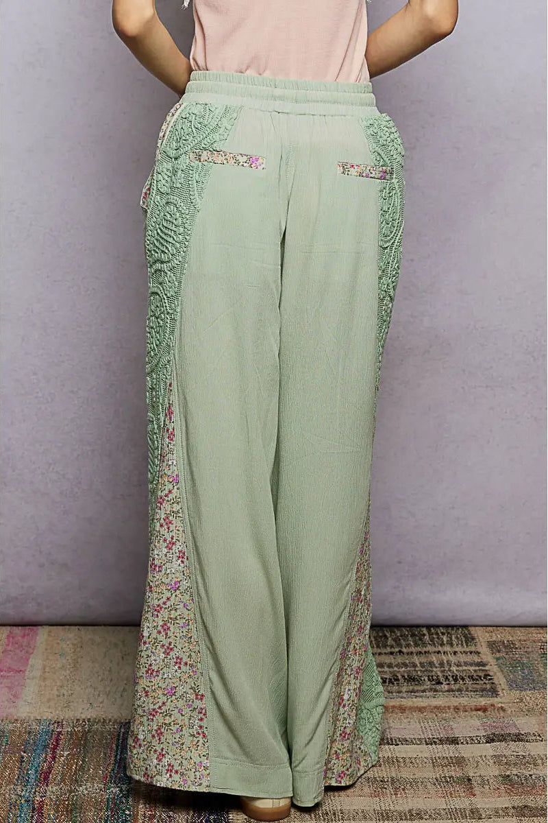 Mint Meadow Lace Pants