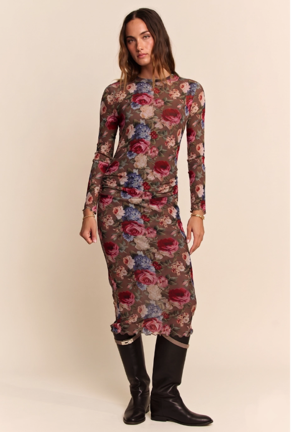 Rosewood Mesh Dress
