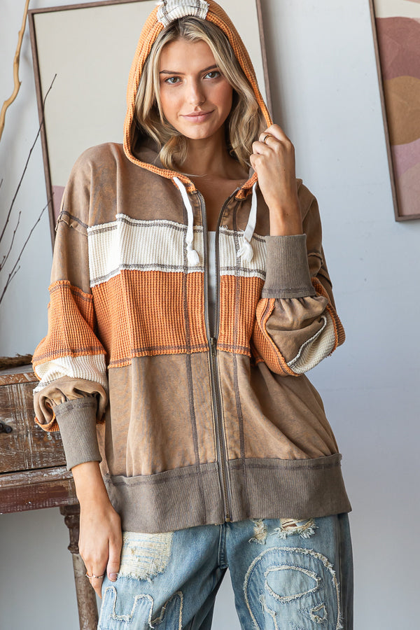 Pumpkin Spice Waffle Jacket