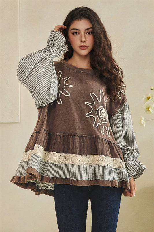 Boho Sunburst Blouse