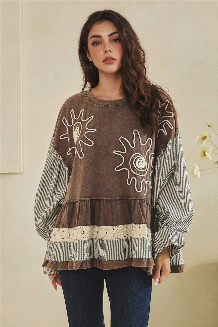 Boho Sunburst Blouse