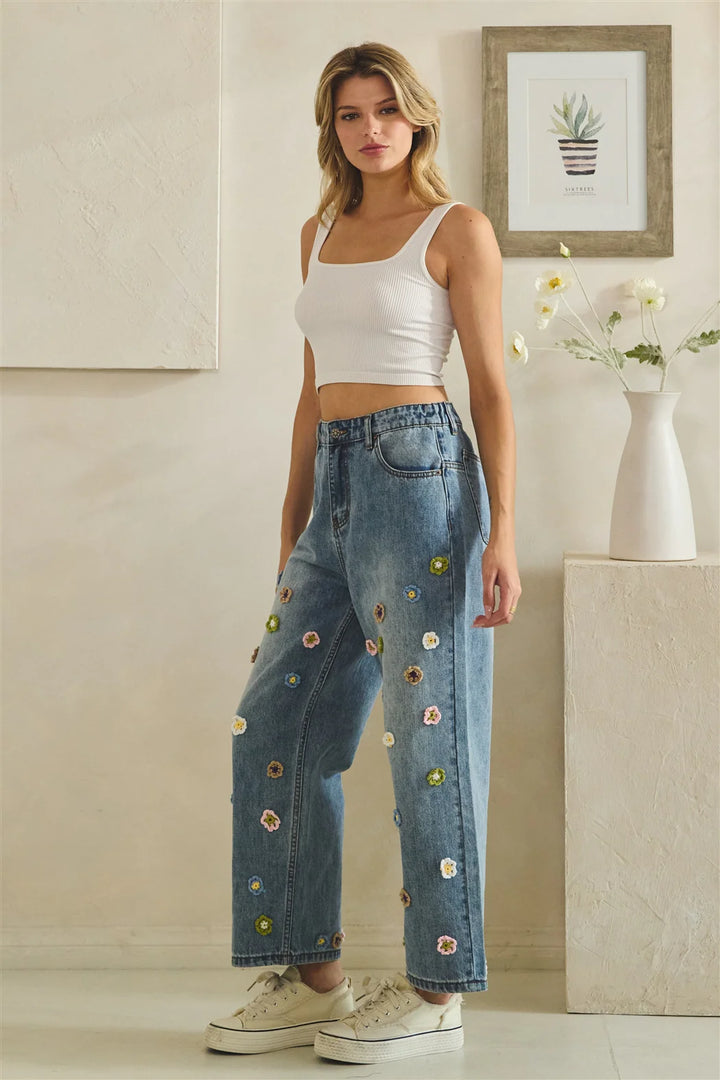 Blossom Fields Denim Jeans