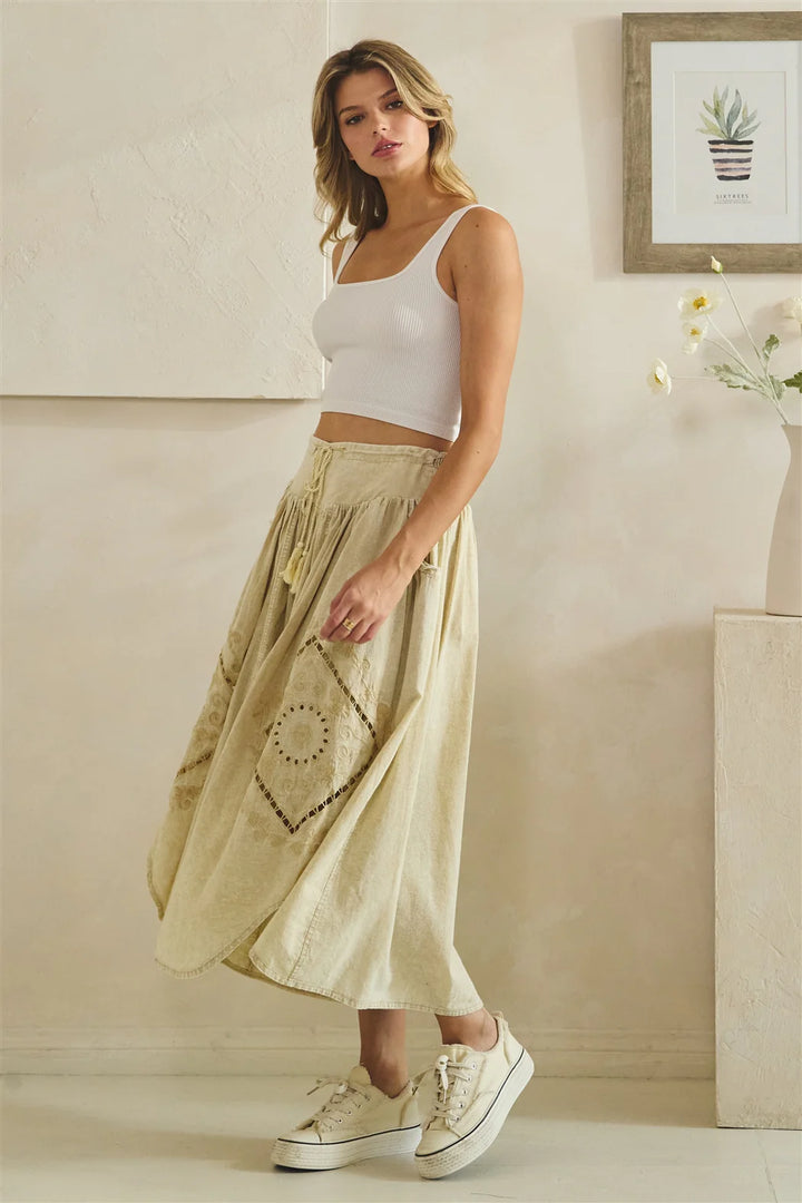 Blissful Sand Flowy Pants