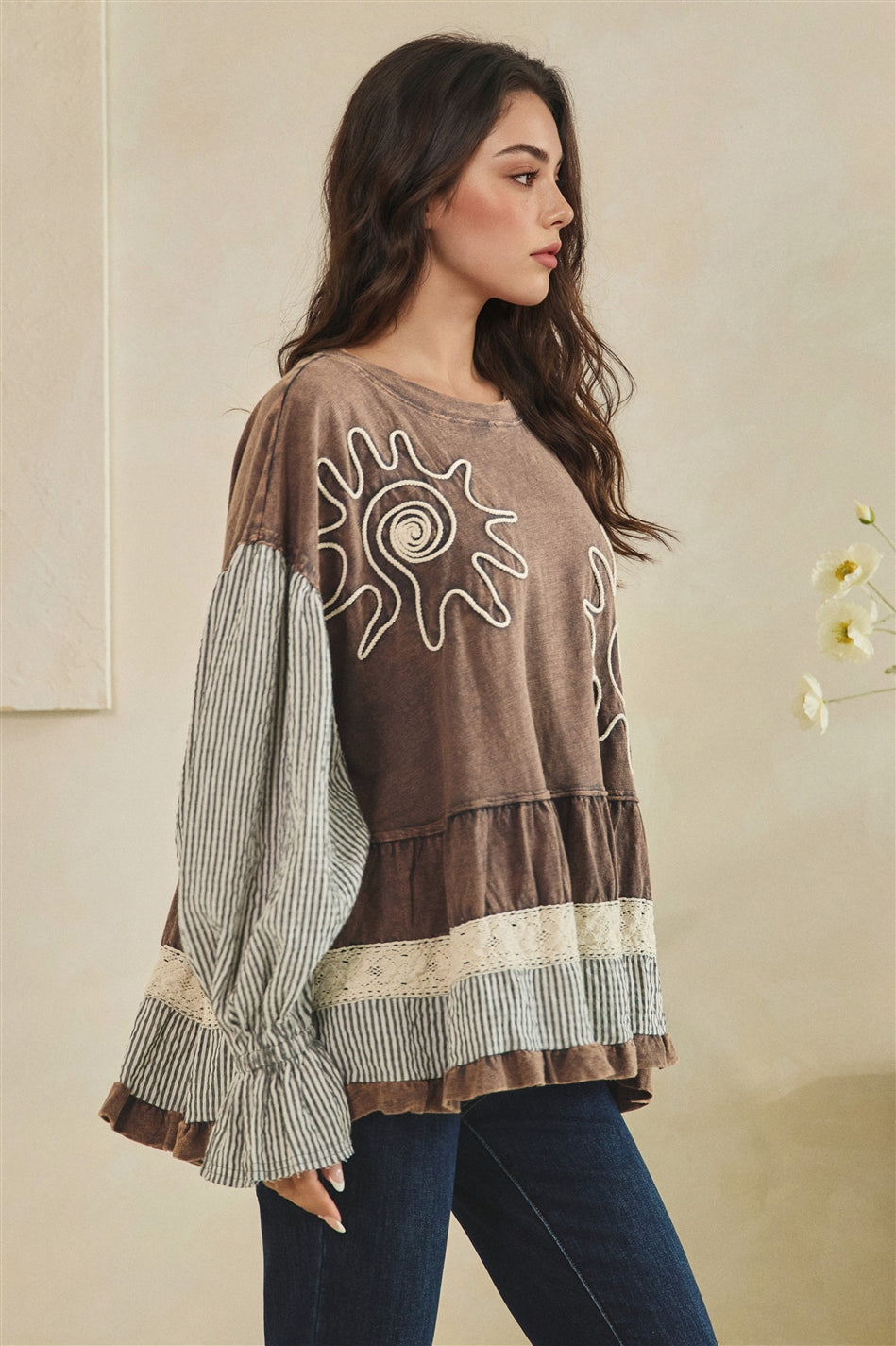 Boho Sunburst Blouse