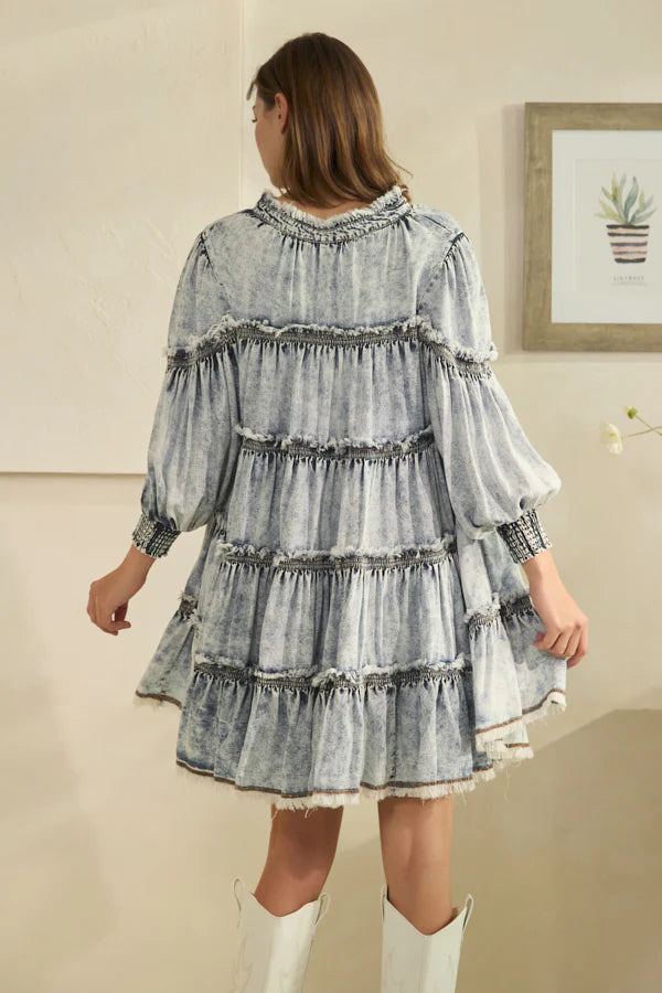 Washed And Wander Short Dress