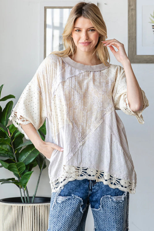 Classic Charm Lavender Top