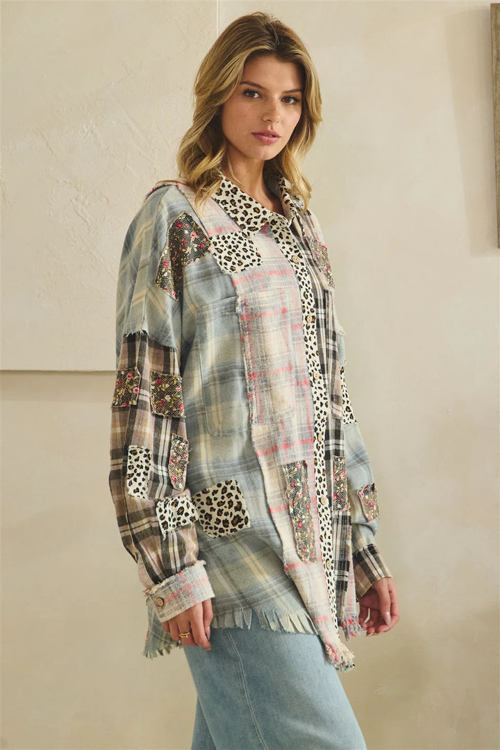 Roam Free Plaid Button Up