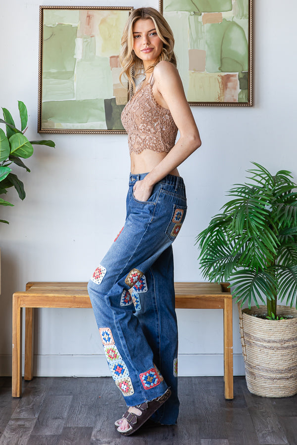Granny Square Jeans