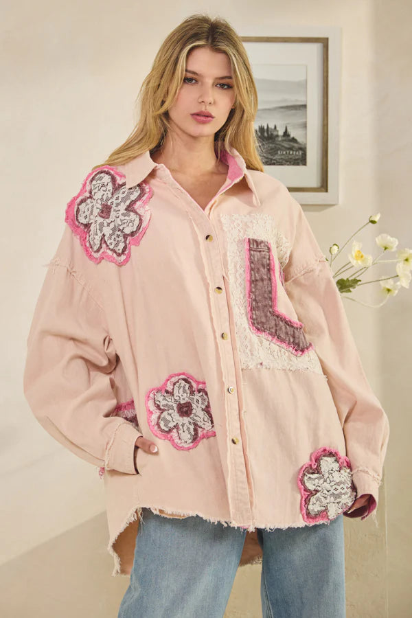 Blushing Bloom Button-Up