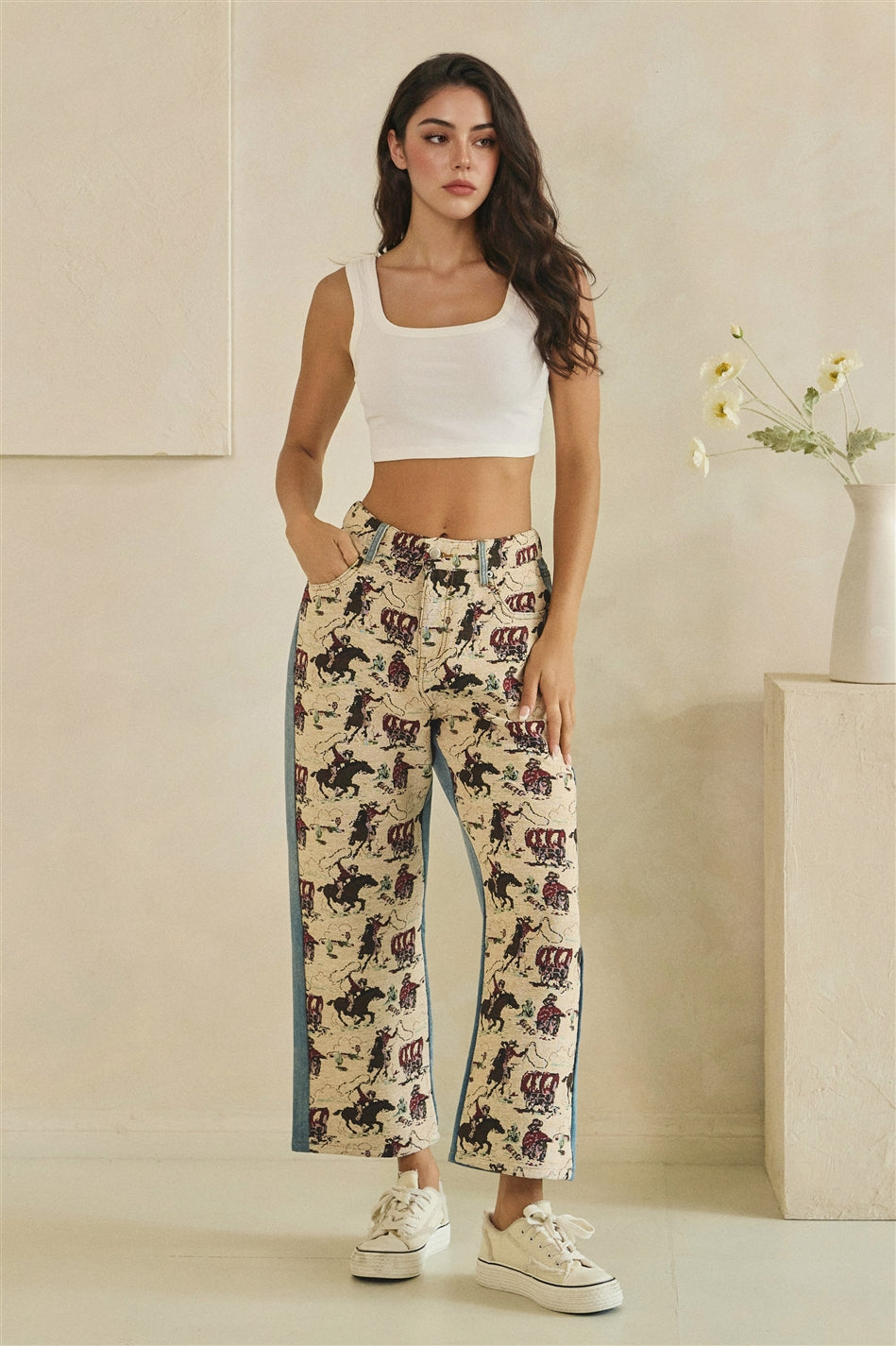 Lasso & Trail Tapestry Jeans