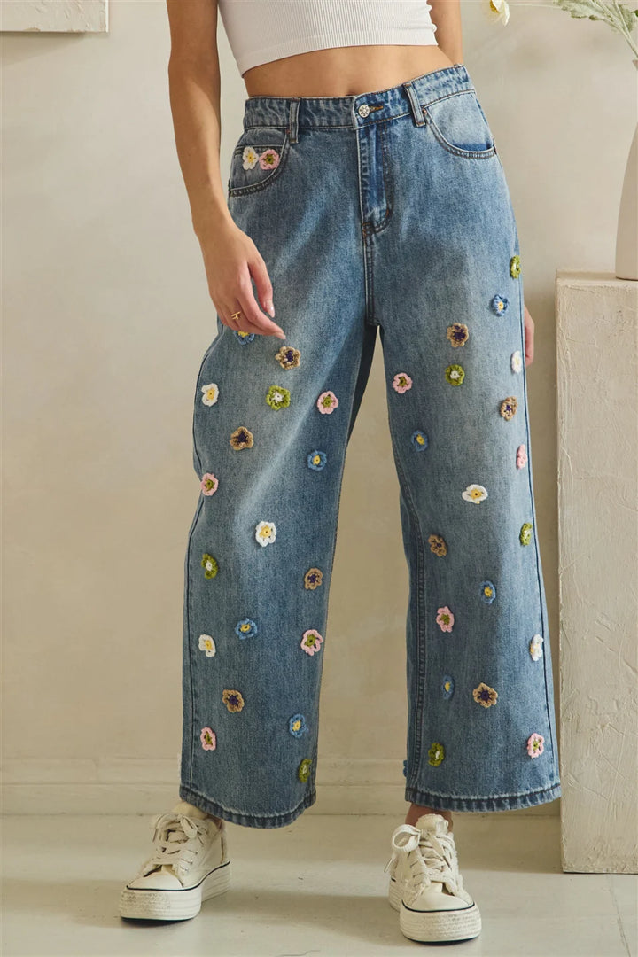 Blossom Fields Denim Jeans