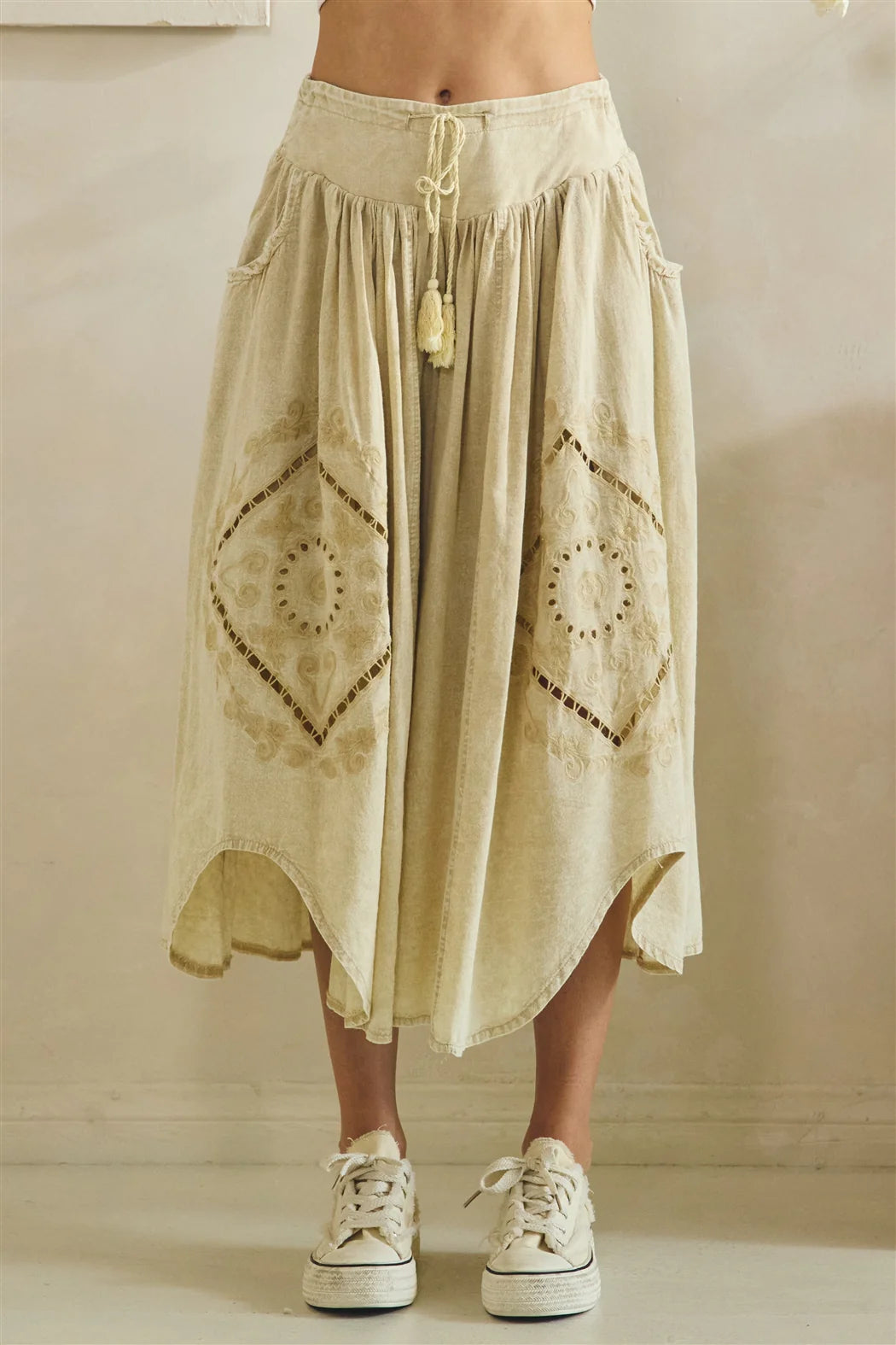Blissful Sand Flowy Pants