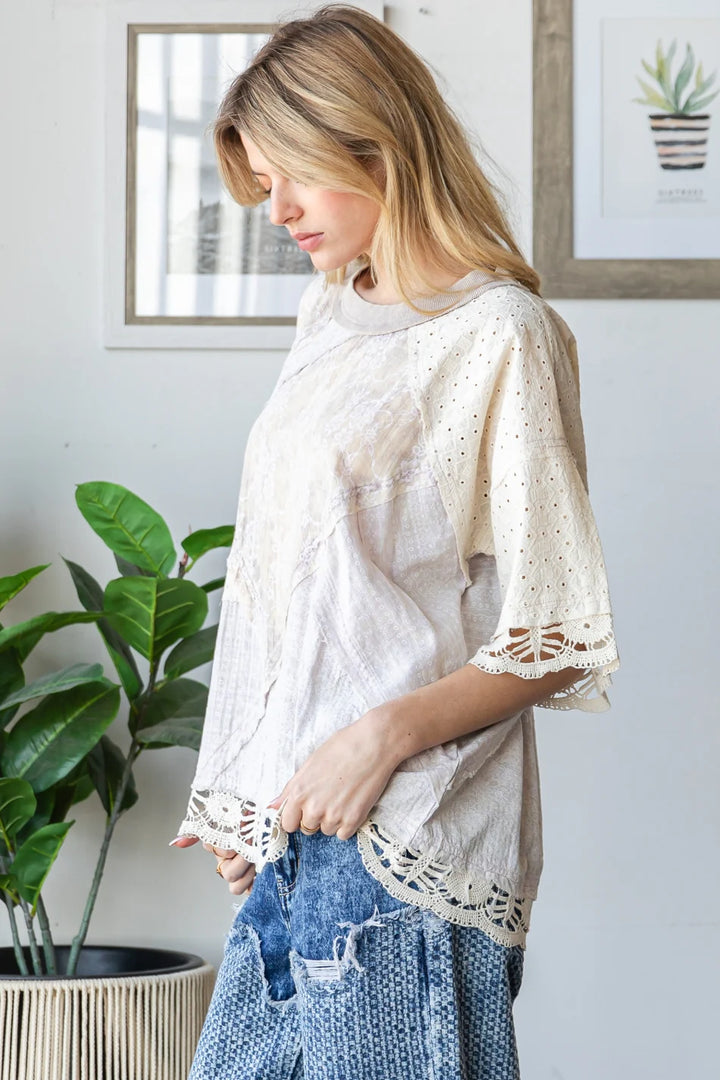 Classic Charm Lavender Top