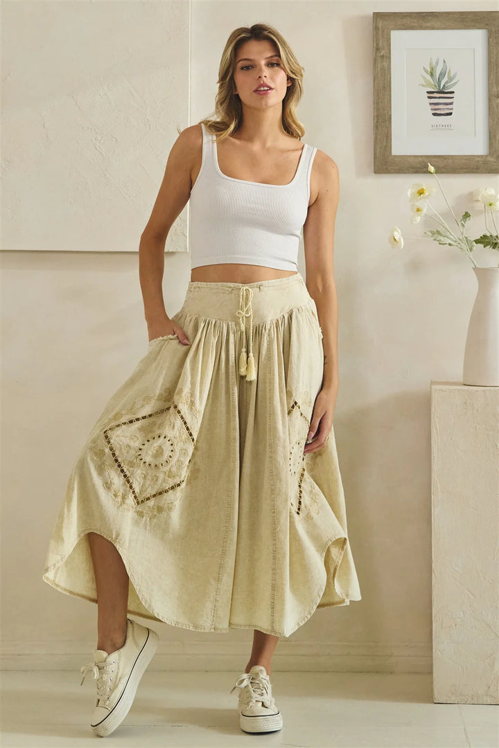 Blissful Sand Flowy Pants