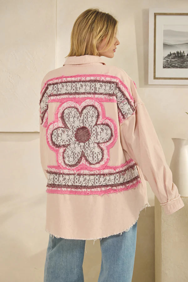 Blushing Bloom Button-Up