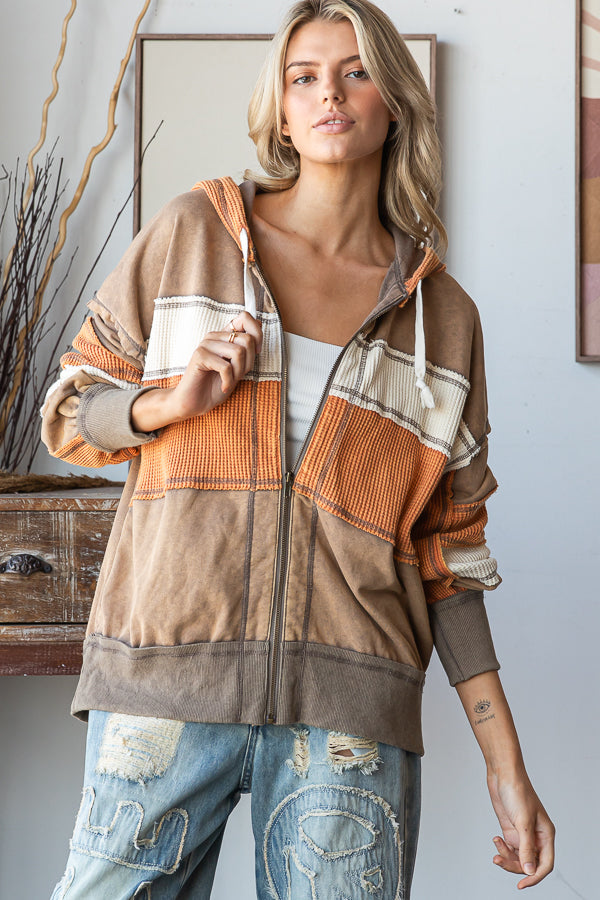 Pumpkin Spice Waffle Jacket