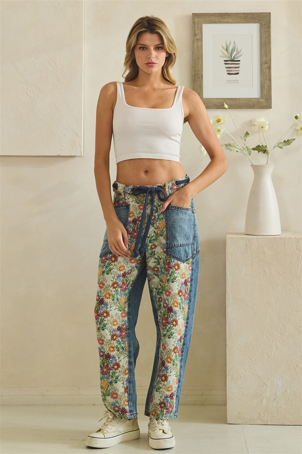 Riverside Flora Barrel Jeans