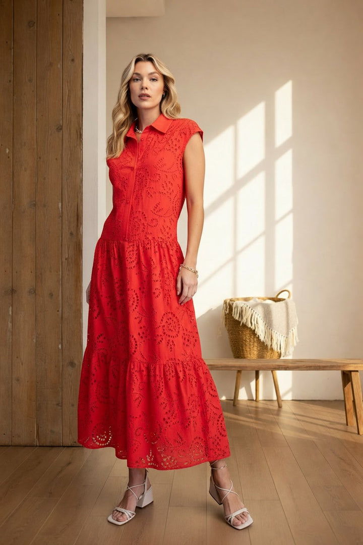 Prairie Rose Eyelet Dress