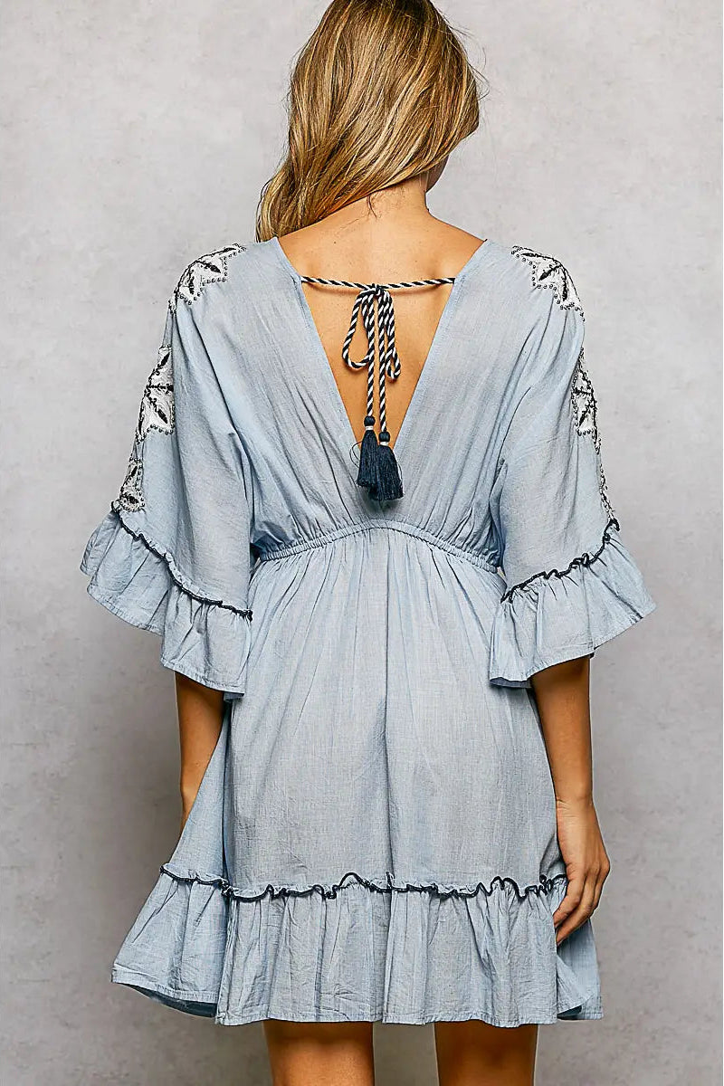 Seaside Escape Mini Dress S Seaside Escape Mini Dress S