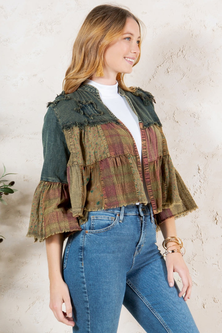 Cosmic Cottage Cropped Cardigan