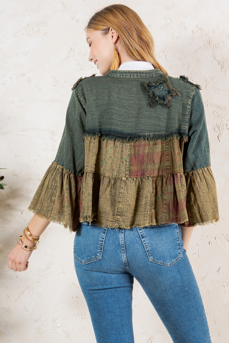 Cosmic Cottage Cropped Cardigan
