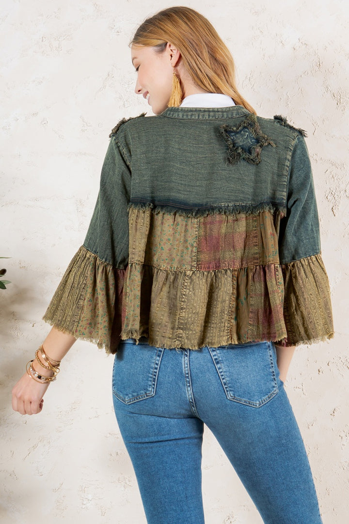 Cosmic Cottage Cropped Cardigan